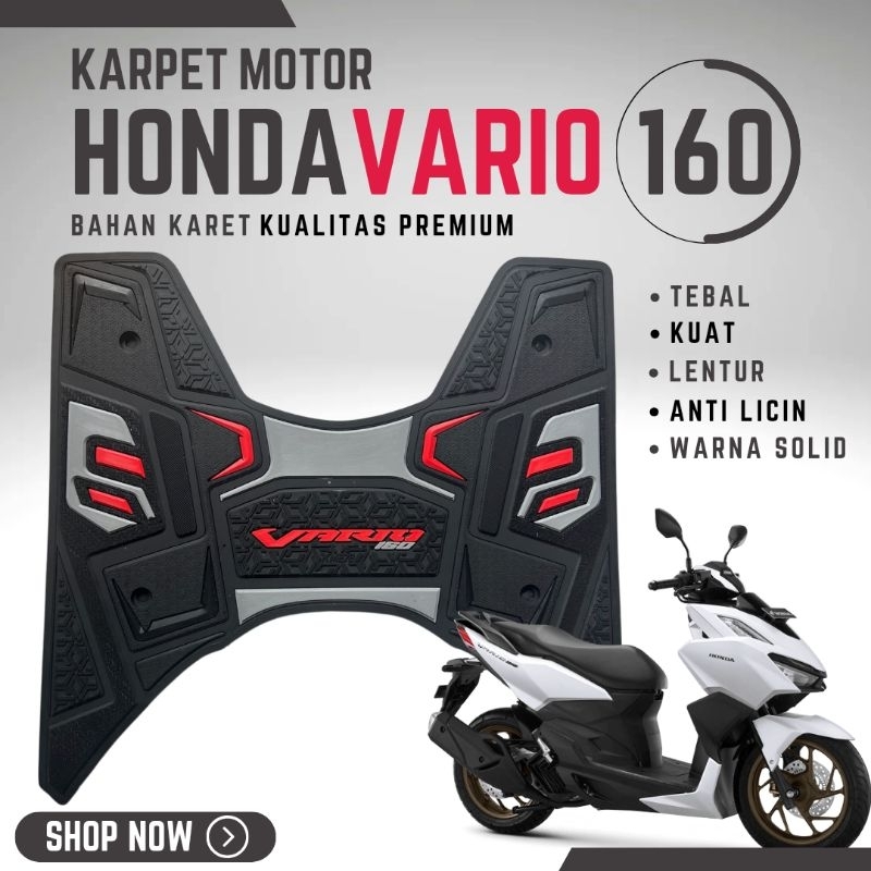 AKSESORIS VARIASI KARPET ALAS KAKI PIJAKAN KAKI MOTOR HONDA VARIO 160