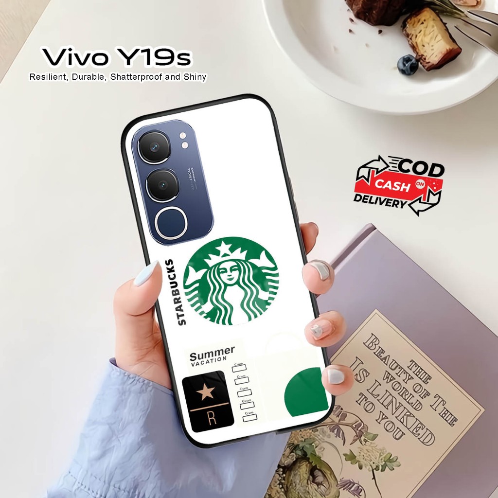 Softcase Glass Kaca | Case Kaca | Casing Kaca | VIVO Y19S [ S71 ].