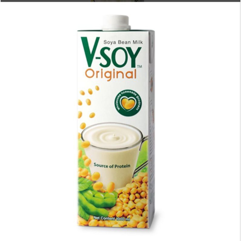 

V-SOY Soya Bean Milk Original Kotak 1 L