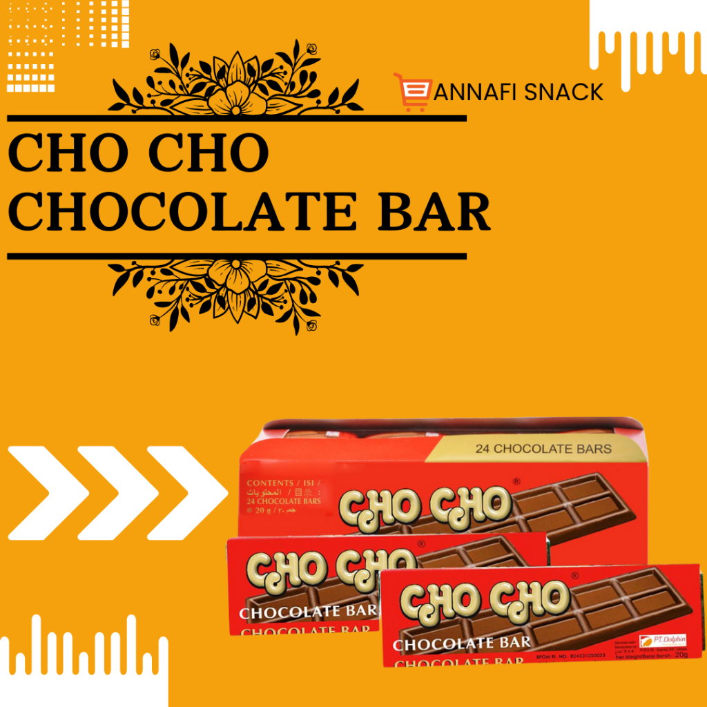 

CHO CHO CHOCOLATE BAR ISI 24 // COKLAT BATANG