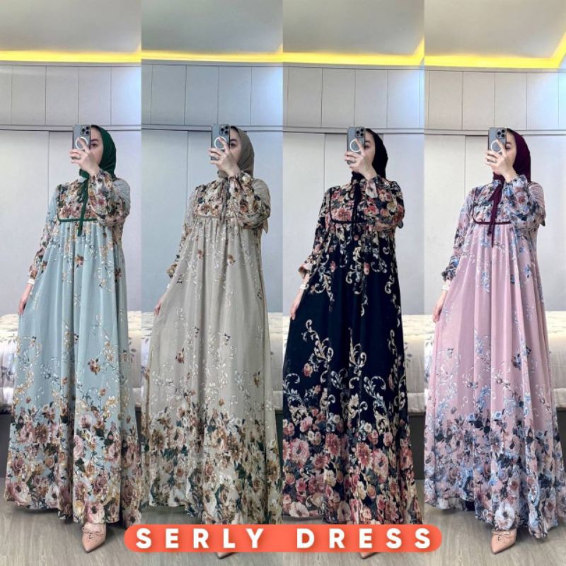 gamis rayon diamond sherly dress raflesia ibu hamil menyusui baju kondangan wanita muslim