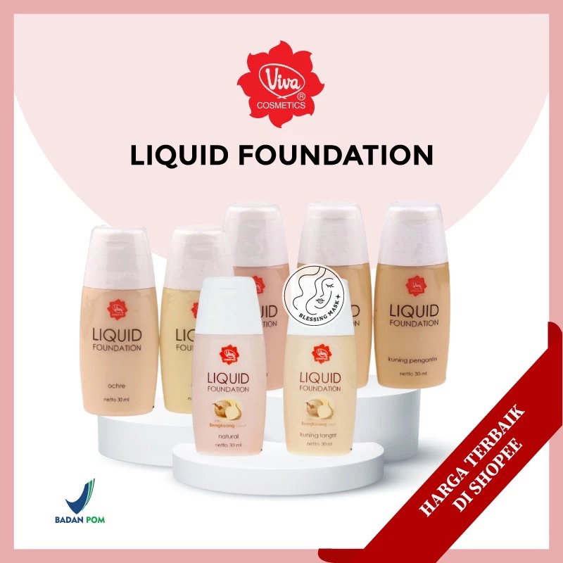 Viva Liquid Foundation 30mL | Viva Liquid Foundation With Bengkuang Ekstrak