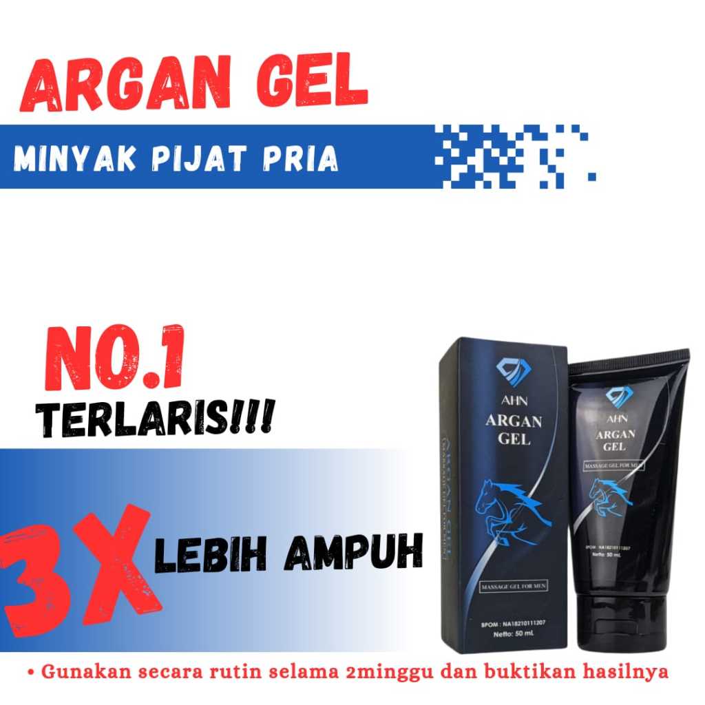 ARGAN GEL PEMBESAR KELAMIN LAKA LAKI PRIA KUAT TAHAN LAMA