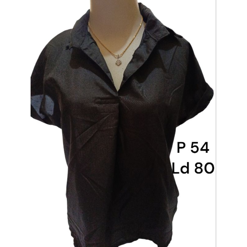 Atasan wanita // Batwing top // Oversize top // Blouse Wanita Polos Lengan Pendek Satu Warna //  Hit