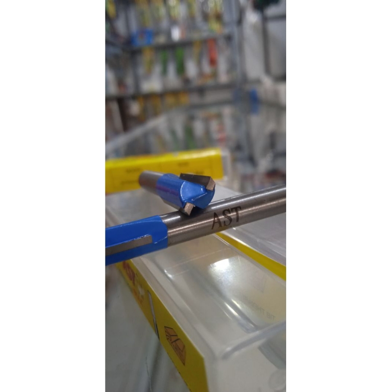 Mata Profil kayu STRAIGHT BIT AST 1/4x8mm/Mata Trimmer Router/Lubang Kayu/kaca/Lurus