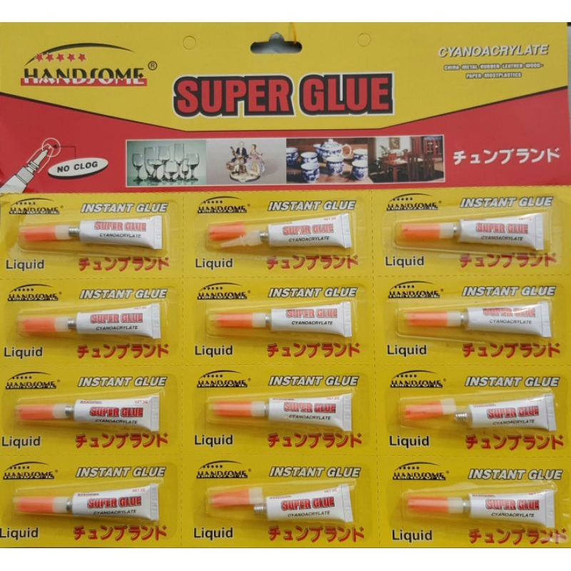 

Lem Super Glue Handsome (isi 12) / Lem kuat / Lem cepat kering