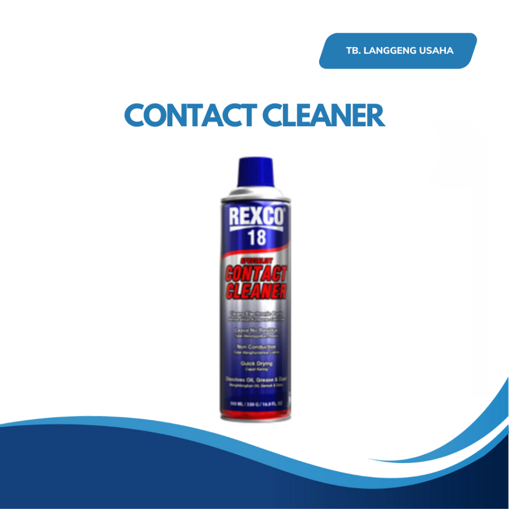 REXCO 18 CONTACT CLEANER 220 ML Pembersih Komponen Elektronik Contact Cleaner Rexco18 Rexco 18 500 M