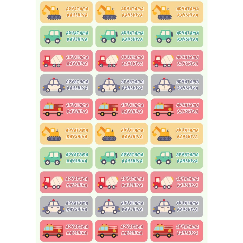 

STIKER NAMA CUSTOM CUTTING EDISI ALAT TRANSPORTASI TERMURAH