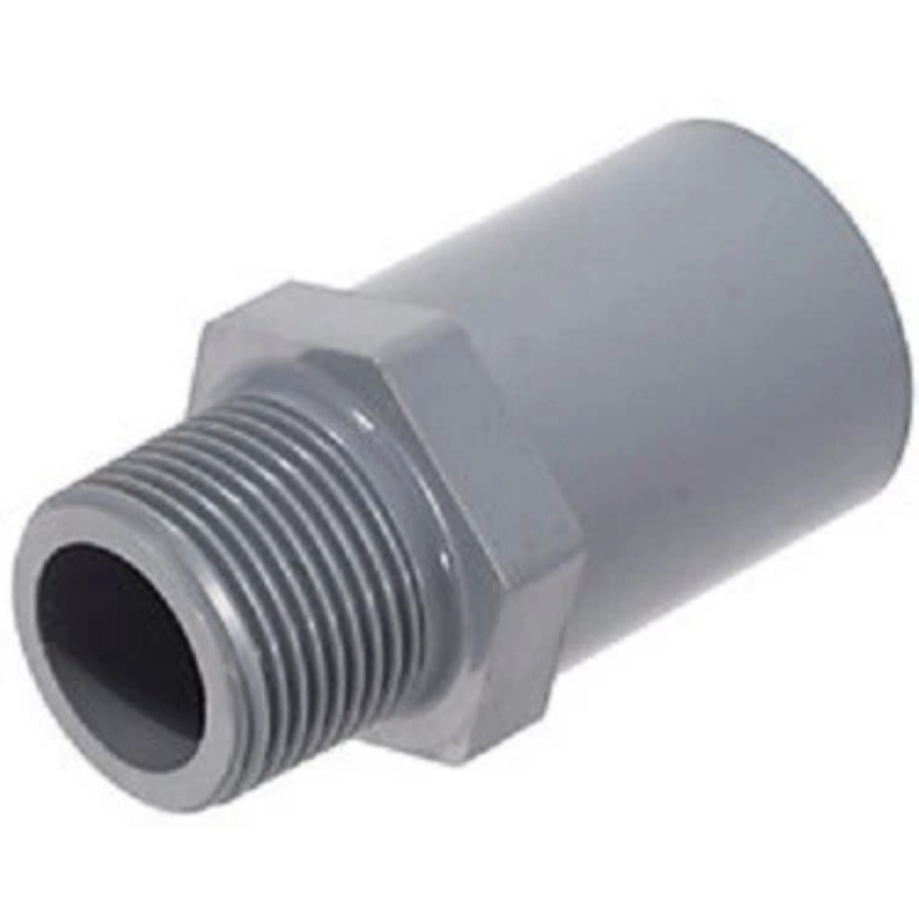 Sambungan Paralon Sok Drat Luar Paralon PVC 1/2 inch AW