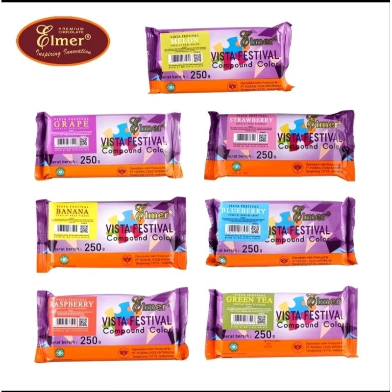 

Elmer Batangan / Coklat Batang Elmer / Elmer Glaze Coklat 250gr / Elmer Strawberry/ Elmer Greentea/ Elmer White /