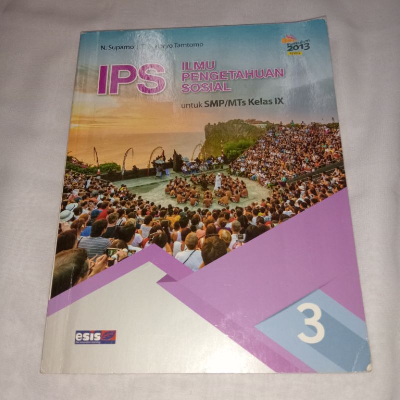 Buku Pelajaran IPS • Ilmu Pengetahuan Sosial • untuk SMP/Mts Kelas IX | Kelas 9 (N. Suparno | T. D. 