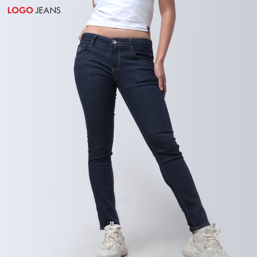 Logo Jeans Celana Jeans Wanita Skinny I1 Series Dark Blue 43SI1L2DL