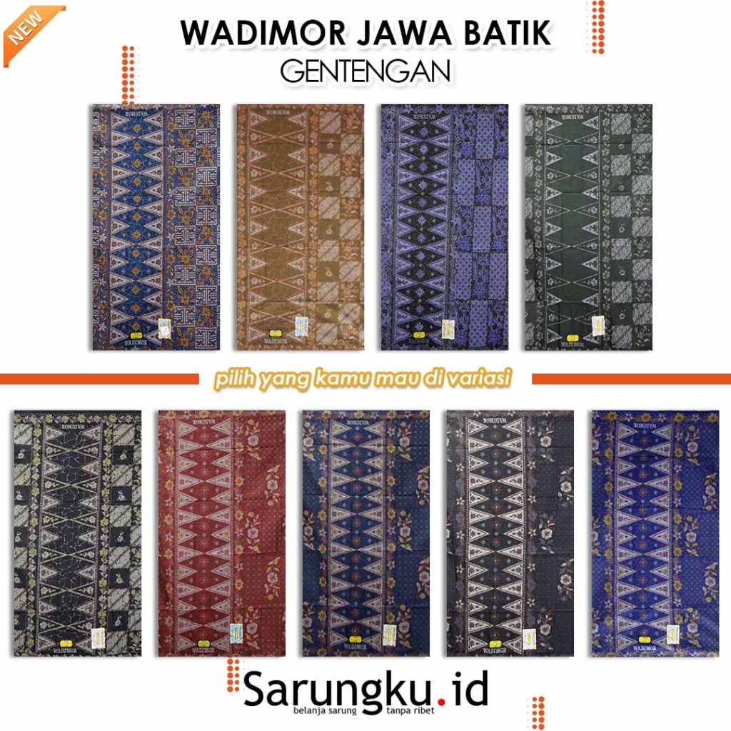 SARUNG WADIMOR JAWA BATIK MOTIF GENTENGAN