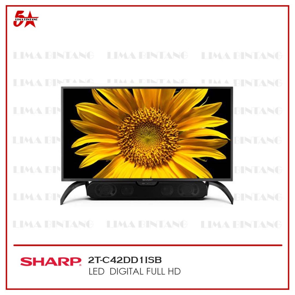 SHARP 2TC42DD1ISB LED DIGITAL FULL HD TV WITH SOUNDBAR 42