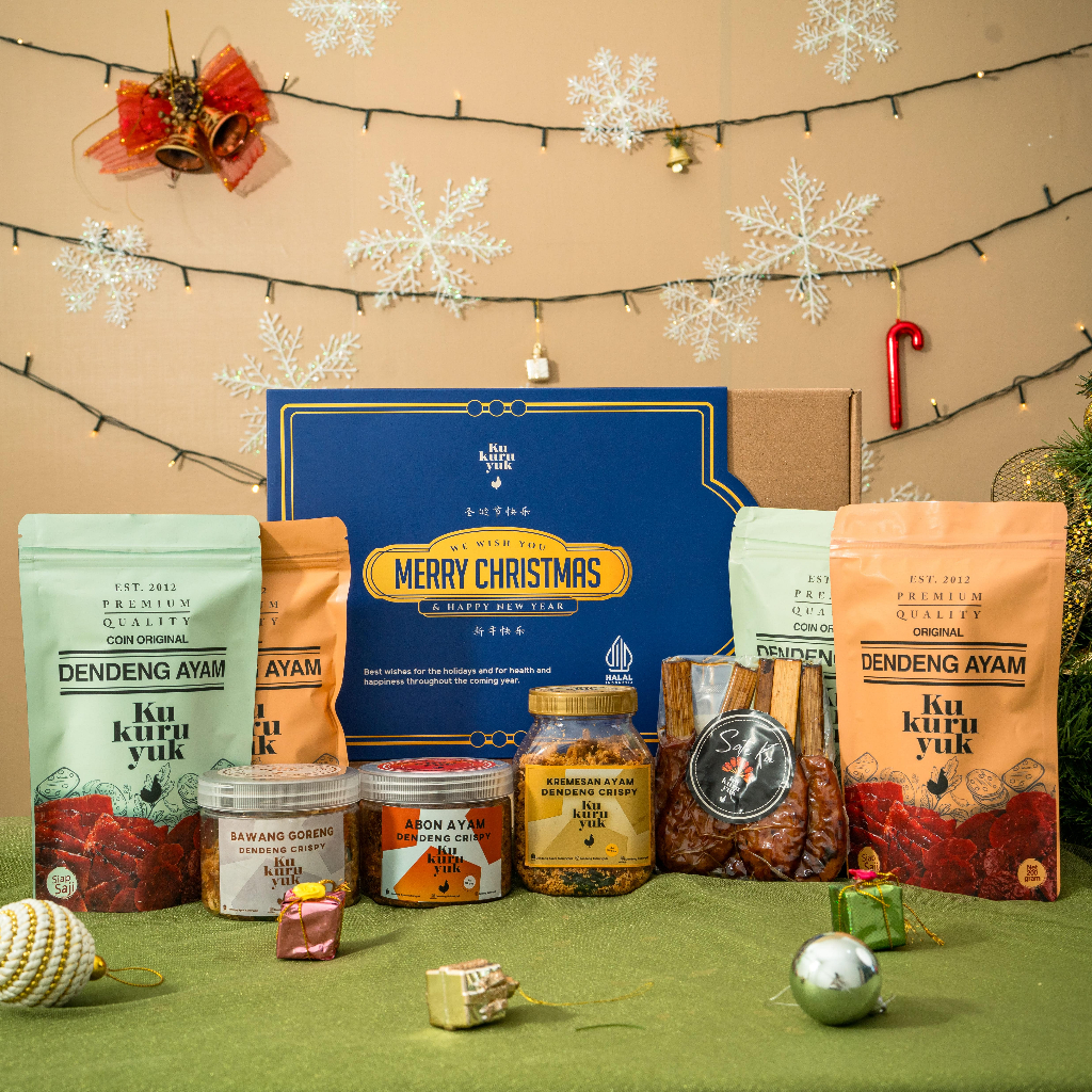 

Dendeng Kukuruyuk Christmas Hampers - Jingle Bells Delight Package - Hampers Natal / Kado Natal Makanan Siap Saji Frozen Food