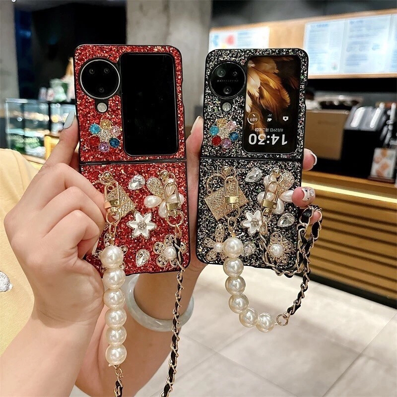 Diamond OPPO FIND N3 FLIP With Gantungan / Chain oppo n2 flip Oppo n3 Flip