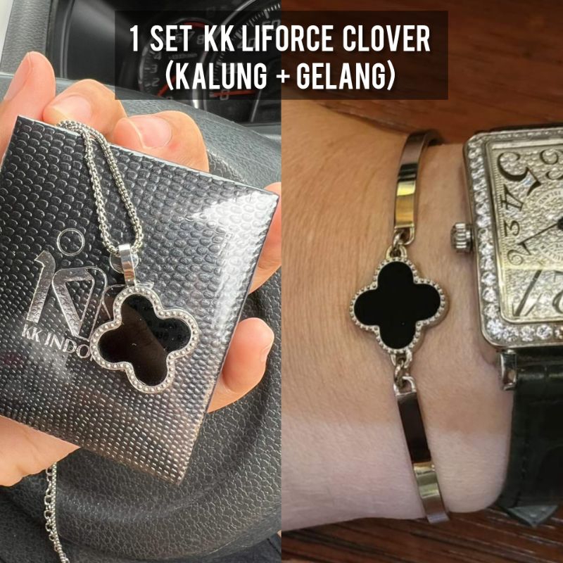 NEW Kalung Kesehatan KK Liforce KKL Circle Diamond Rose Gold Free KKL Clover Bracelet atau KKL Love 