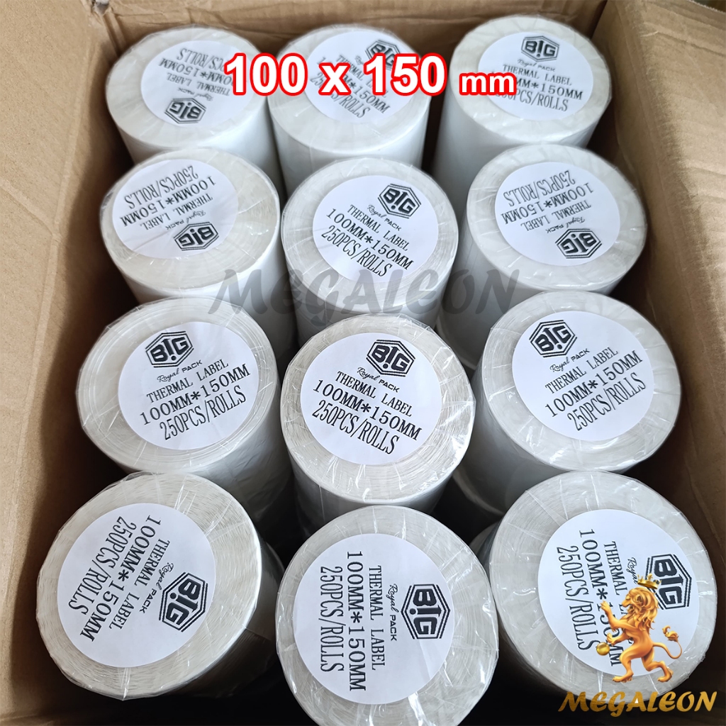 

DUS 36, Stiker Label Thermal 100x150 mm A6 Sticker Label Resi 250pcs TERANG JELAS