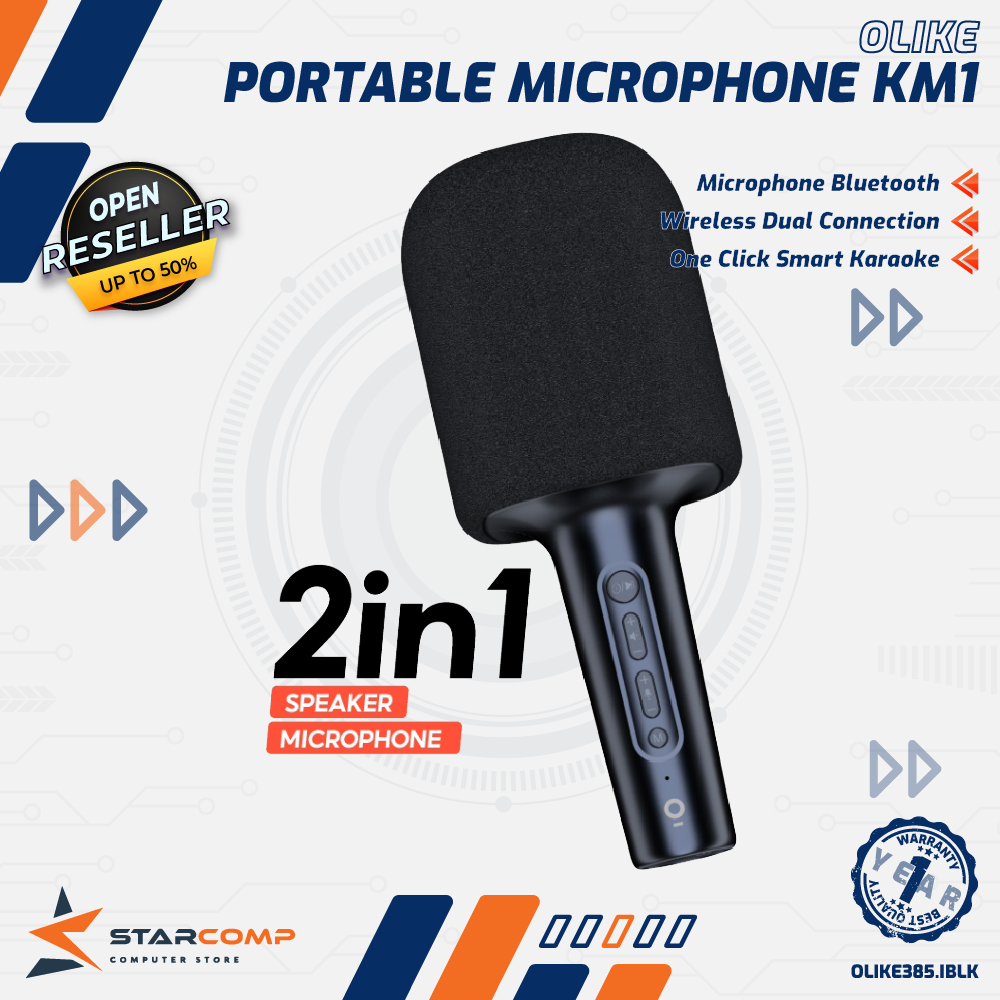 Olike Portable Mic Karaoke KM1 Built-In Speaker