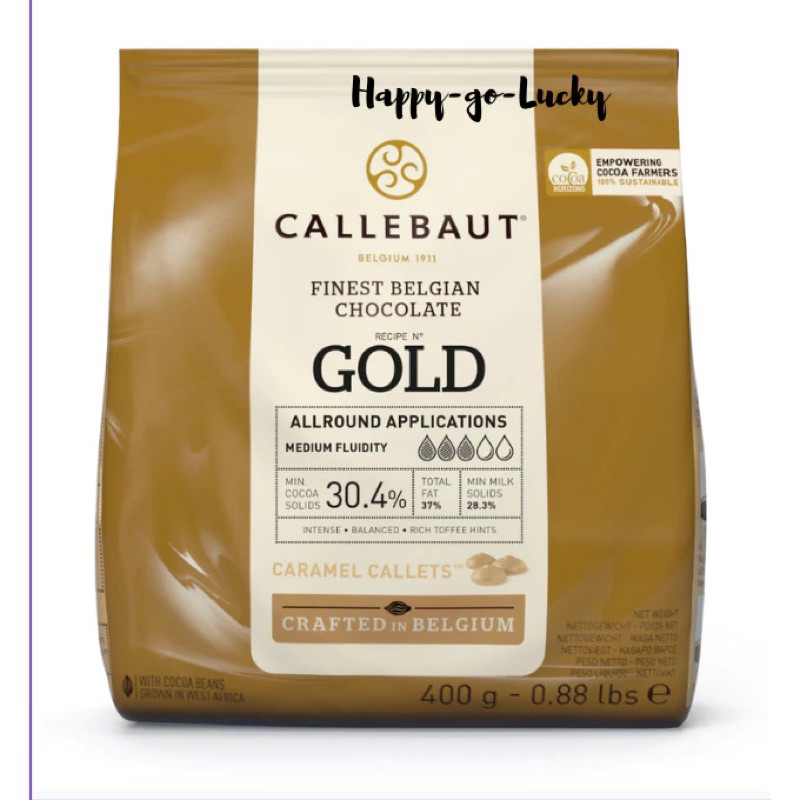 

Callebaut Gold 30.4% Chocolate Callets for Baking 1kg / 2,5kg. Kirim REGULER=LELEH