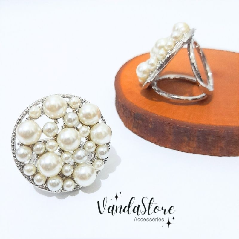 [RS - 5BSK] Ring Hijab Trinity | Ring Cincin Hijab Jilbab Kerudung