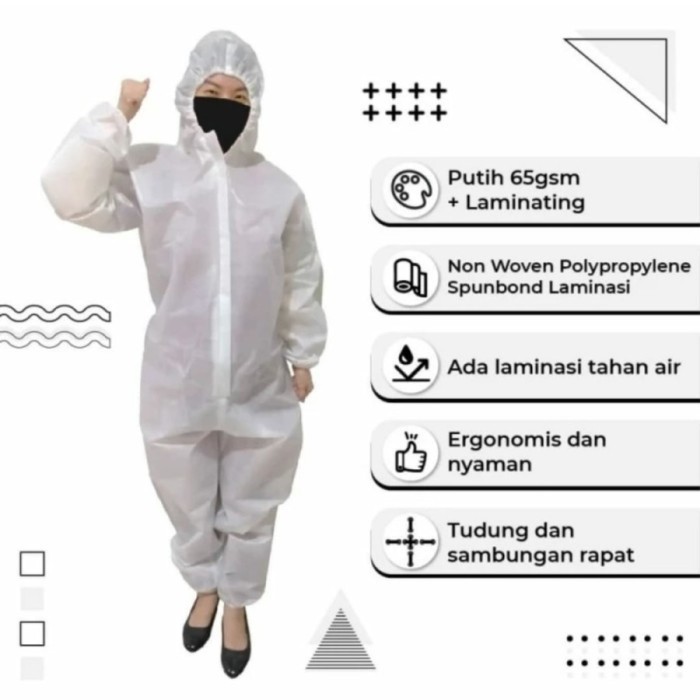 BOHO SUIT DISPOSABLE PROTECTIVE COVERALL BAJU MEDIS X-Gard XGard APD (Alat Pelindung DIri) HAZMAT NO