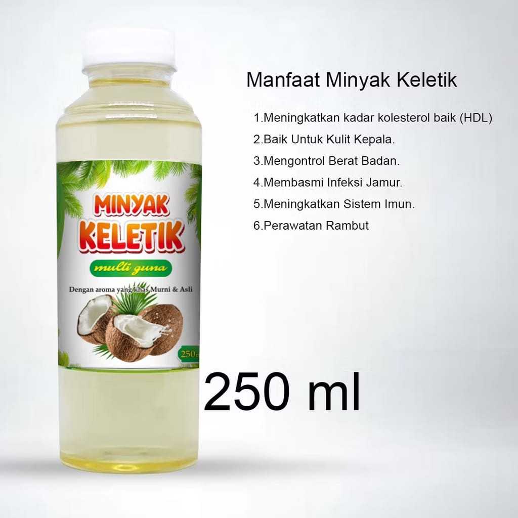 

Minyak Kelapa Murni 250ml Asli 100% / Klentik / Keletik / Lentik