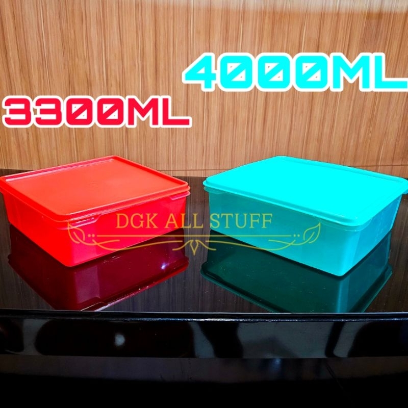 Kotak Toples Segi Sealware Box Kue Makanan Kerupuk Donat Durian SERBAGUNA Besar Jumbo 3300 ML 4400 M