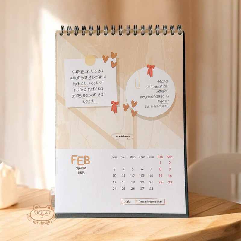 

kalender meja duduk