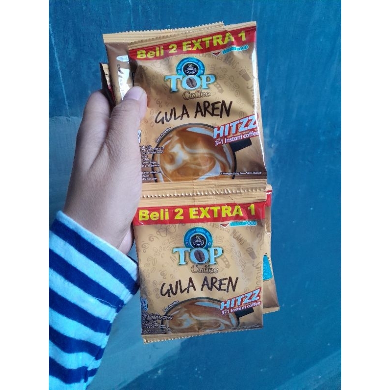 

Top Coffee Gula Aren 1 renceng 10 sachet gratis 5 sachet