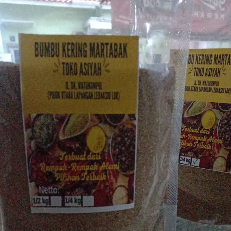 

bumbu kering isian daging martabak telor rempah homemade