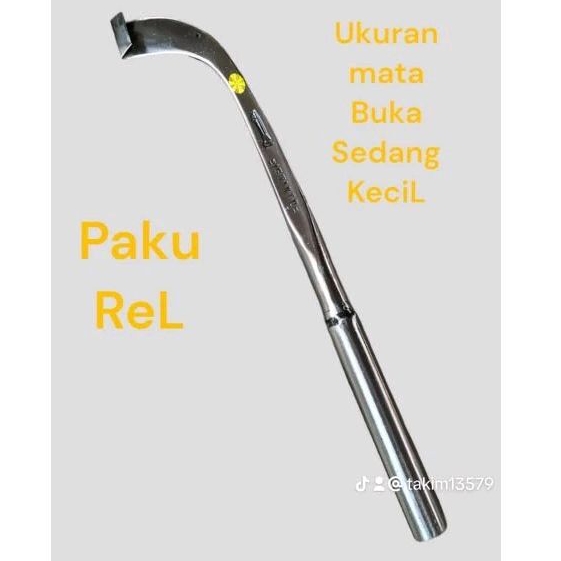 pisau sadap karet kualitas bahan dari besi baja paku rel