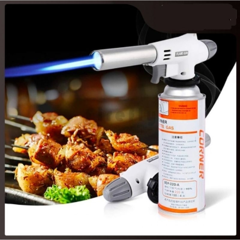 Kepala Portable Gas Torch Flame gun Las Butane Blow Torch Api Jet flame gas fire gas FlameGun torch 