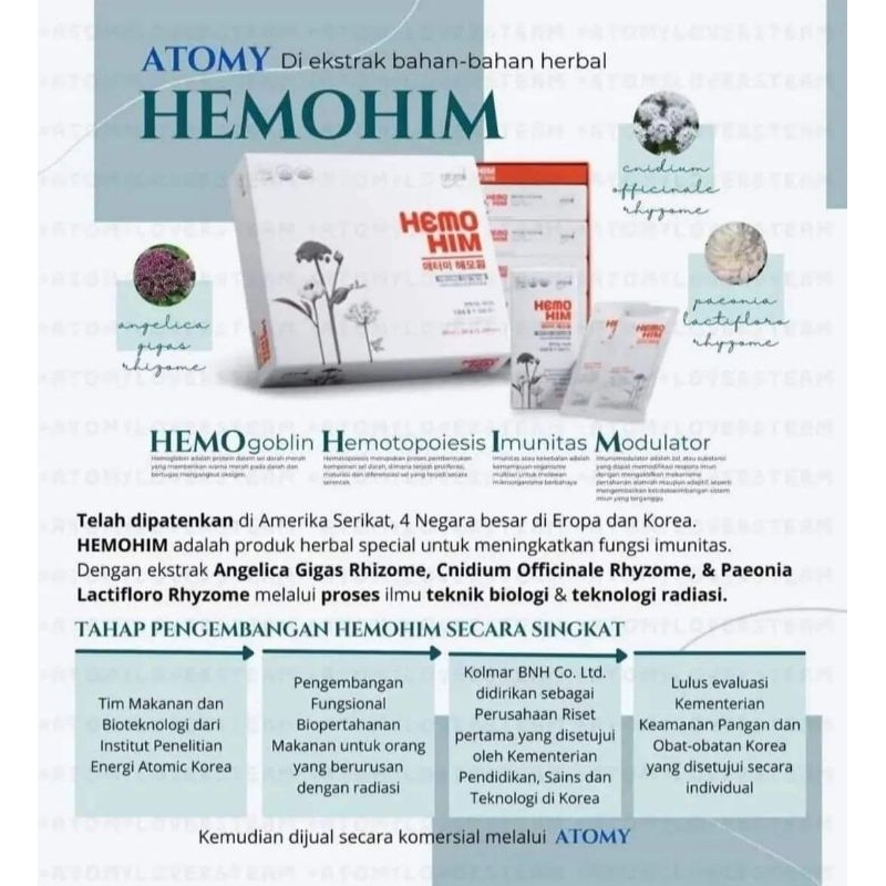 

HEMOHIM ORIGINAL KOREA 100% isi 60 sachet exp terbaru 2026 feb