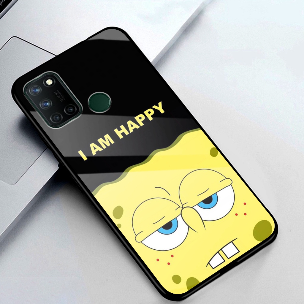 Case REALME - Casing REALME C17 / 7i - MC ( BLACK ) - 2D Premium Glossy - Softcase Glossy - Casing H