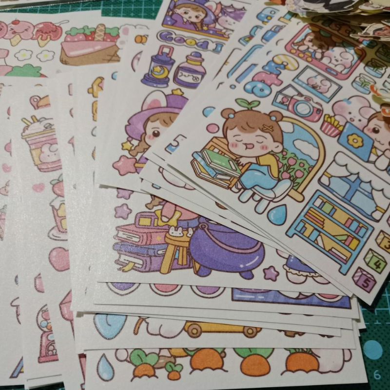 

Sticker lucu bahan kertas washi untuk jurnal/scrapbook