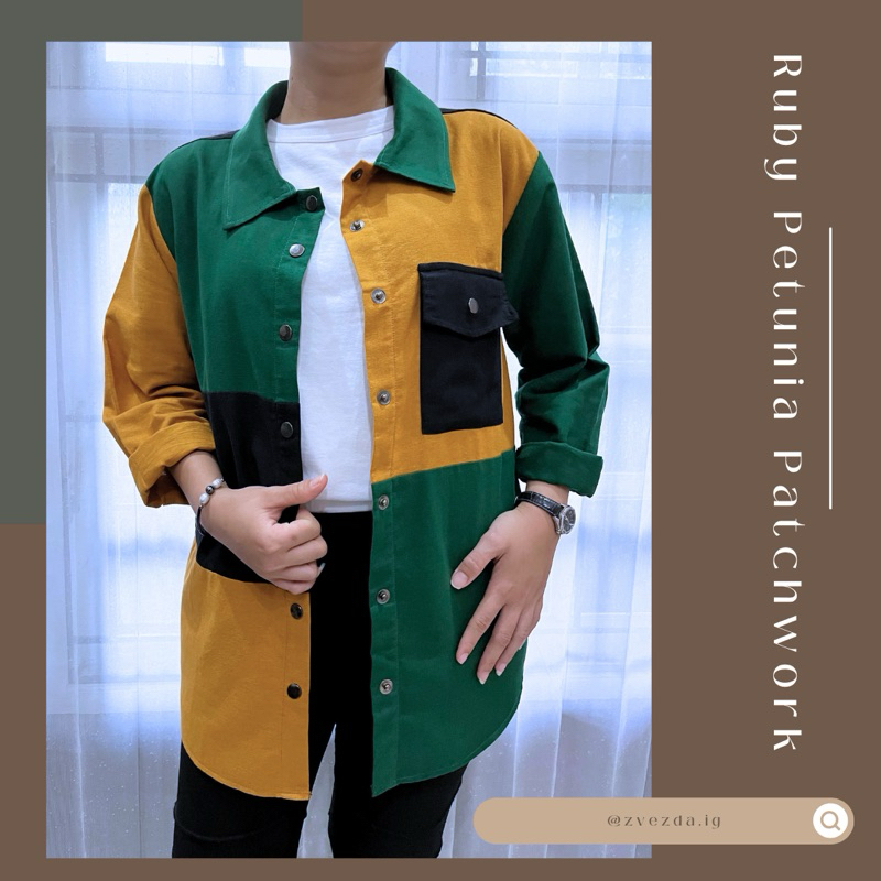 Kemeja Patchwork | Ruby Petunia Patchwork | zvezda
