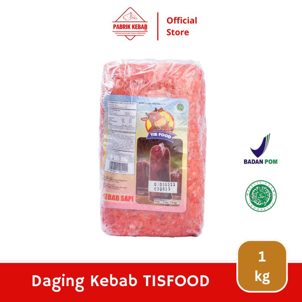 

TISFOOD Daging Kebab 1 Kg Daging Pilihan Premium Halal