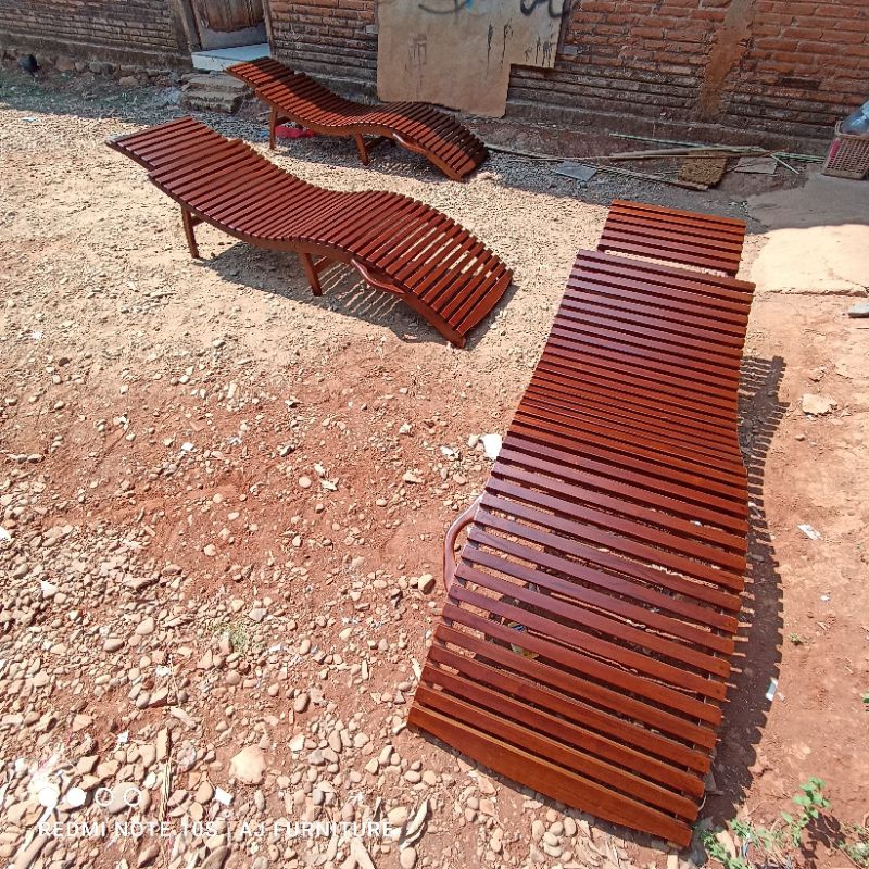 kursi santai teras kursi malas kayu jati kursi malas lipat minimalis