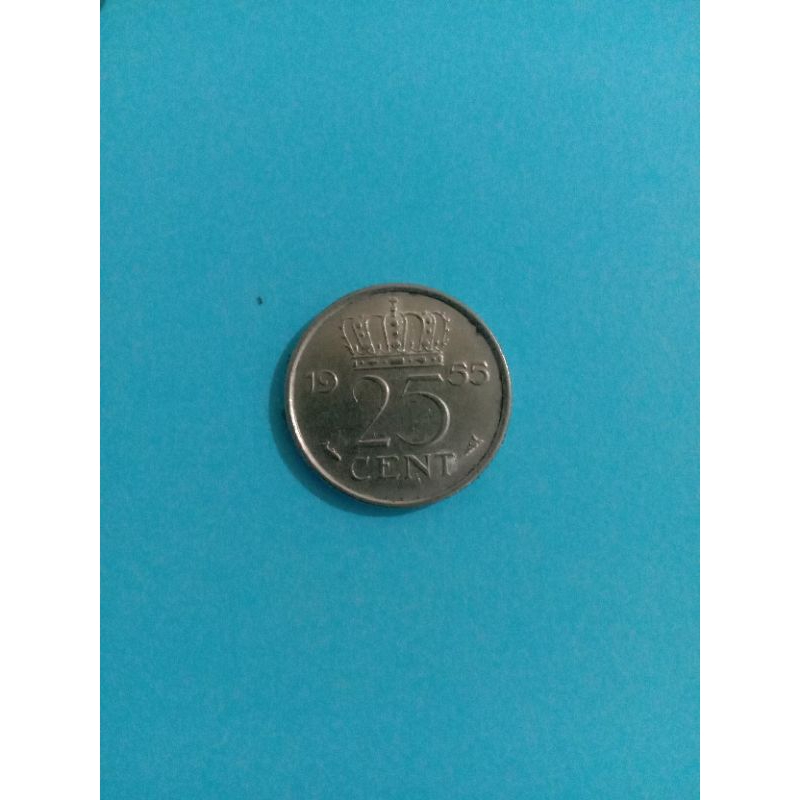 Koin Kuno Gulden Belanda Tahun 1929,1977,1980