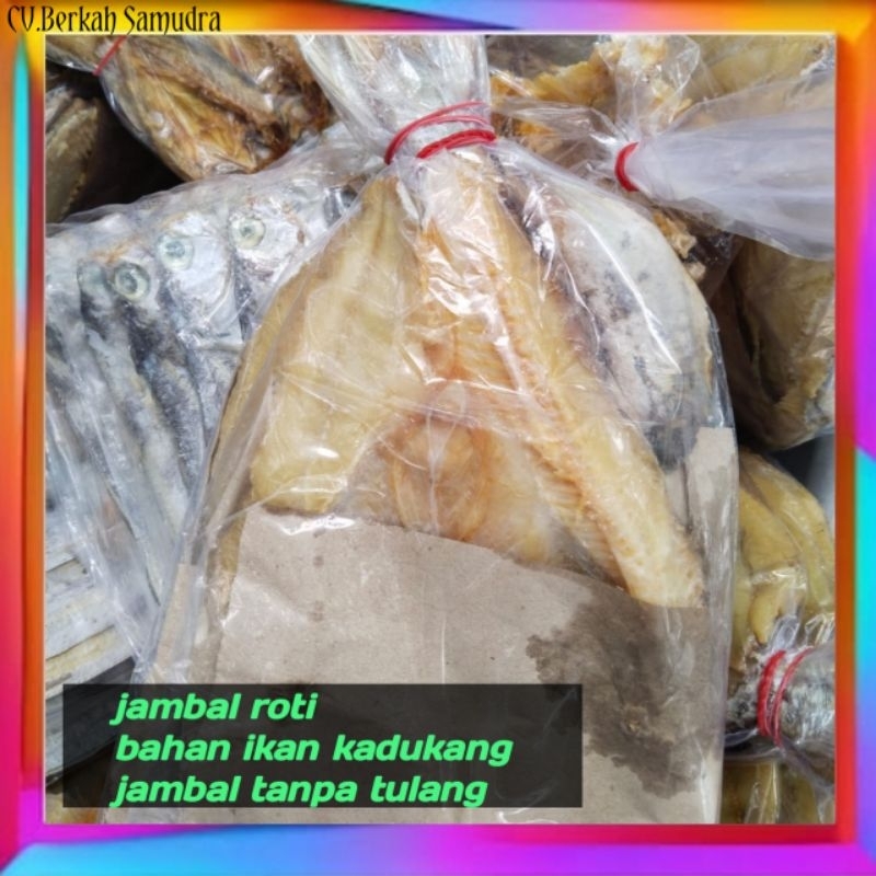 

JAMBAL ROTI IKAN KEDUKANG/JAMBAL ROTI TANPA TULANG /UKURAN SEDANG /PER 3 BUNGKUS