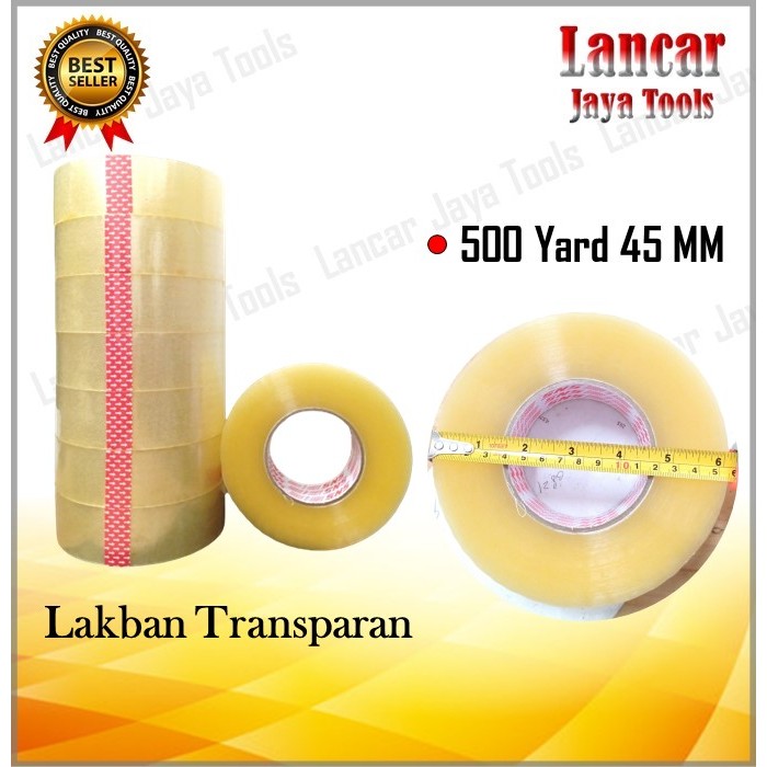 

Plakban Jumbo Lakban 500 yard / Lakban Bening / Coklat 500 Yard Tebal Transparan Murah