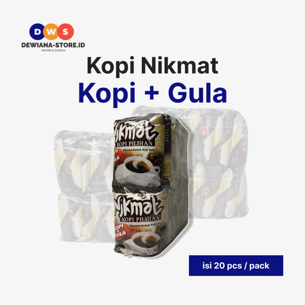 

GROSIR Kopi Nikmat Kopi + Gula (20pcs / pack)