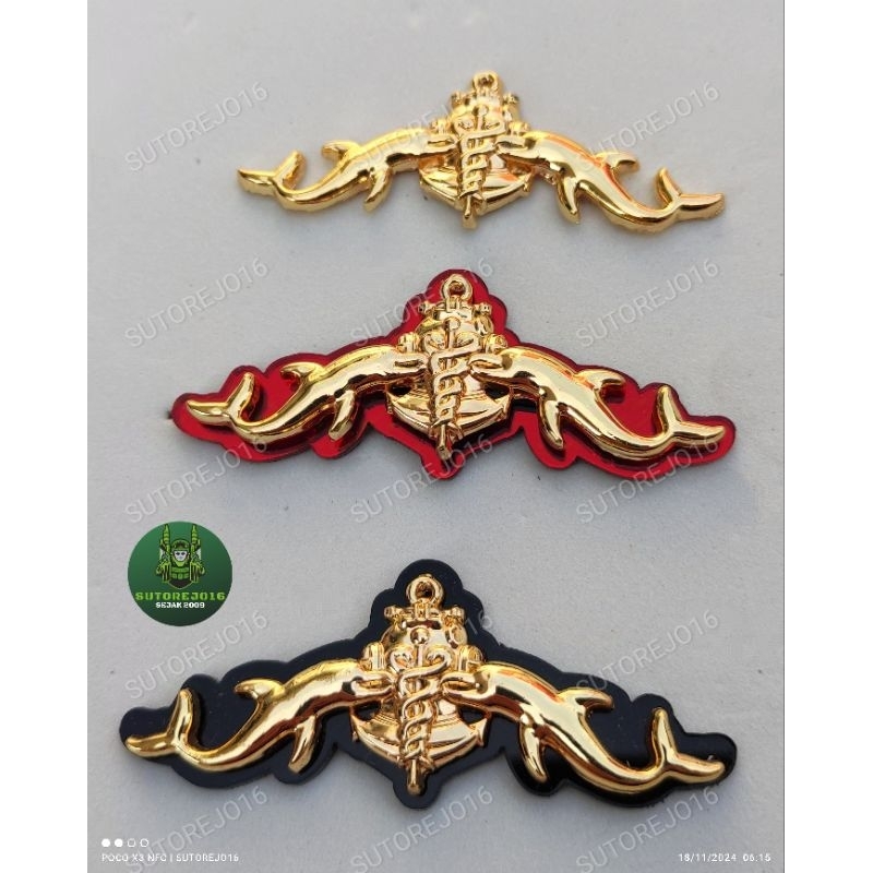 brevet brivet brefet wings pin kesehatan hiperbarik TNI AL OHB