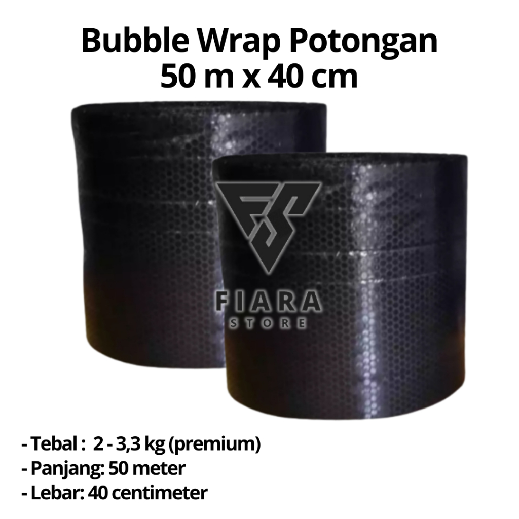 

Bubble Wrap Potongan 50 m x 40 cm (Super Tebal Ukuran Sepertiga Roll)