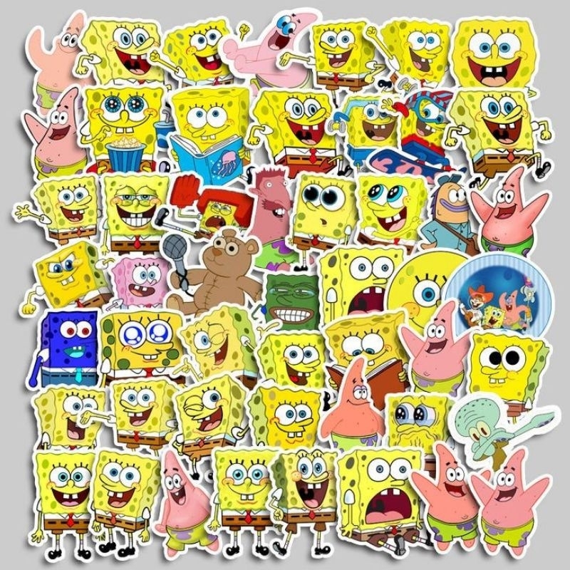 

sticker Tempel Spongebob full isi 50 lebih