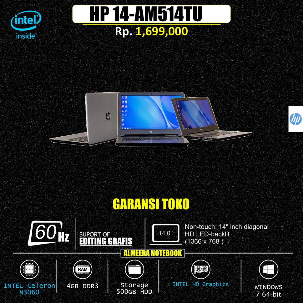 hp 14-AM514TU MURAH