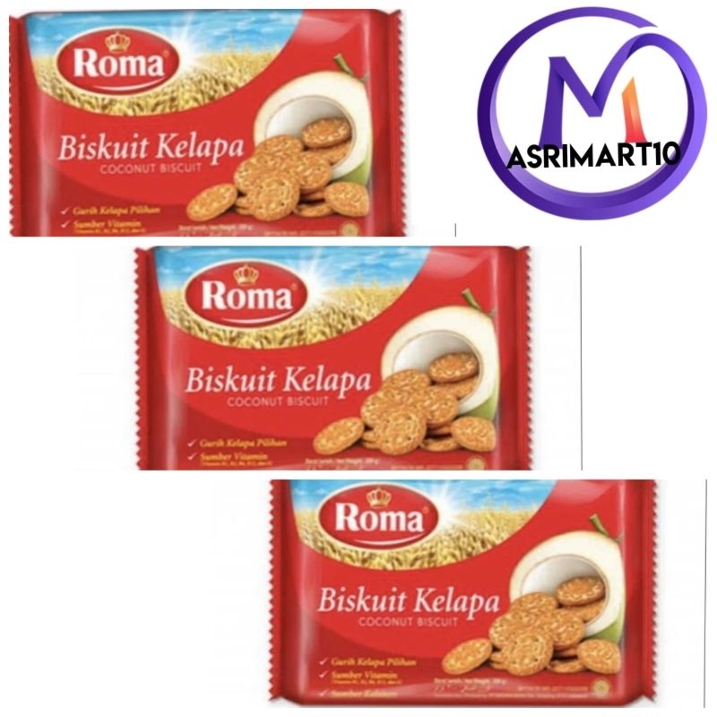 Paket Roma Biskuit 300 gr isi 3 pcs