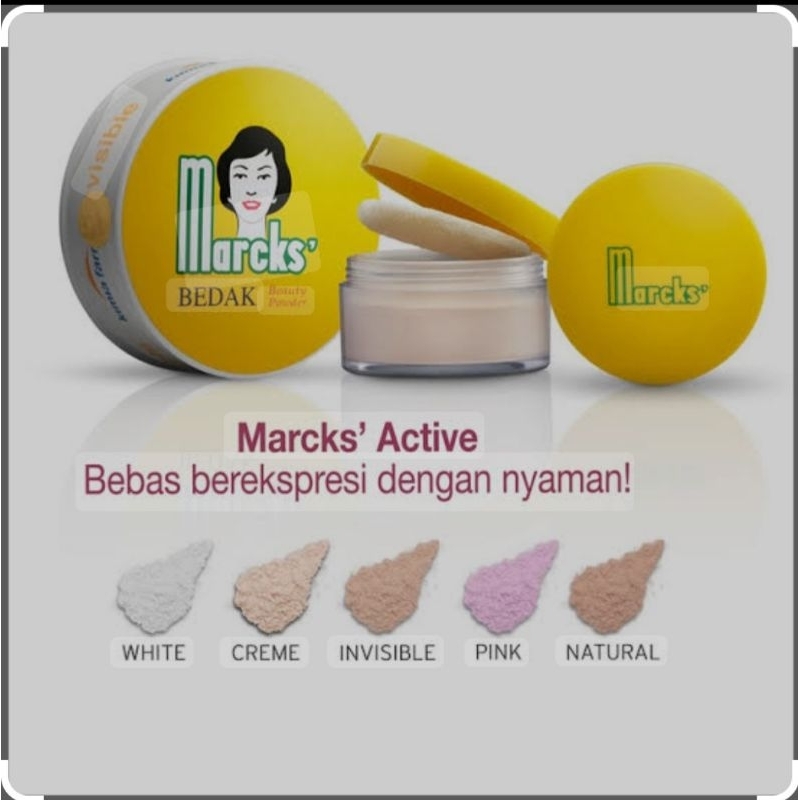 marcks active bedak tabur