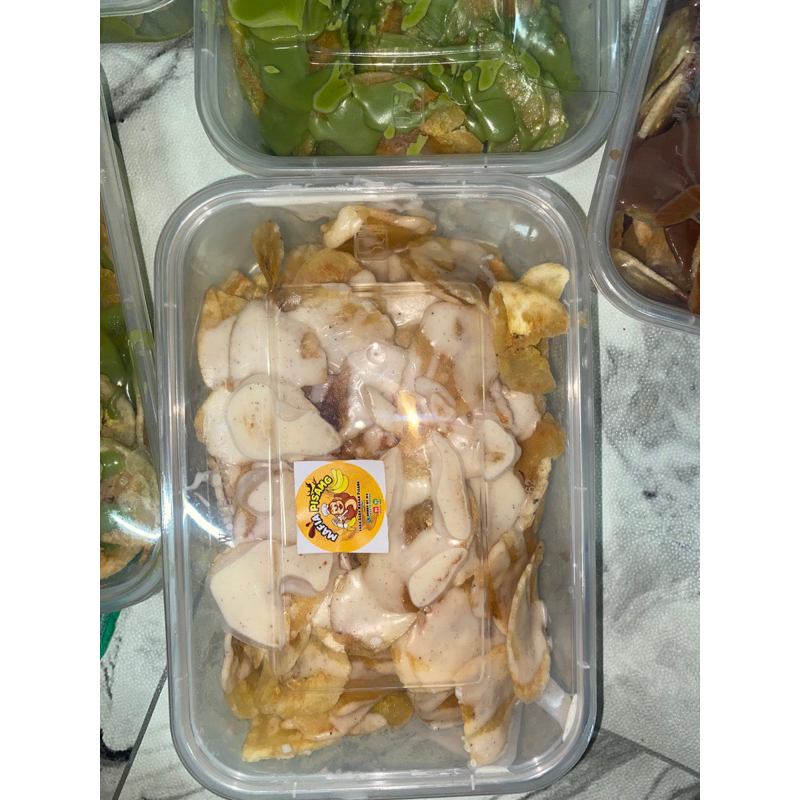 

kripik pisang varian tiramisu